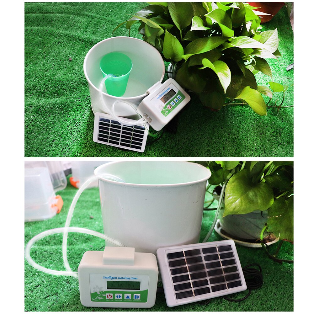 Smart havevandingsenhed vanding værktøj solar intelligent automatisk vanding timer blomster plante controller vandtæt