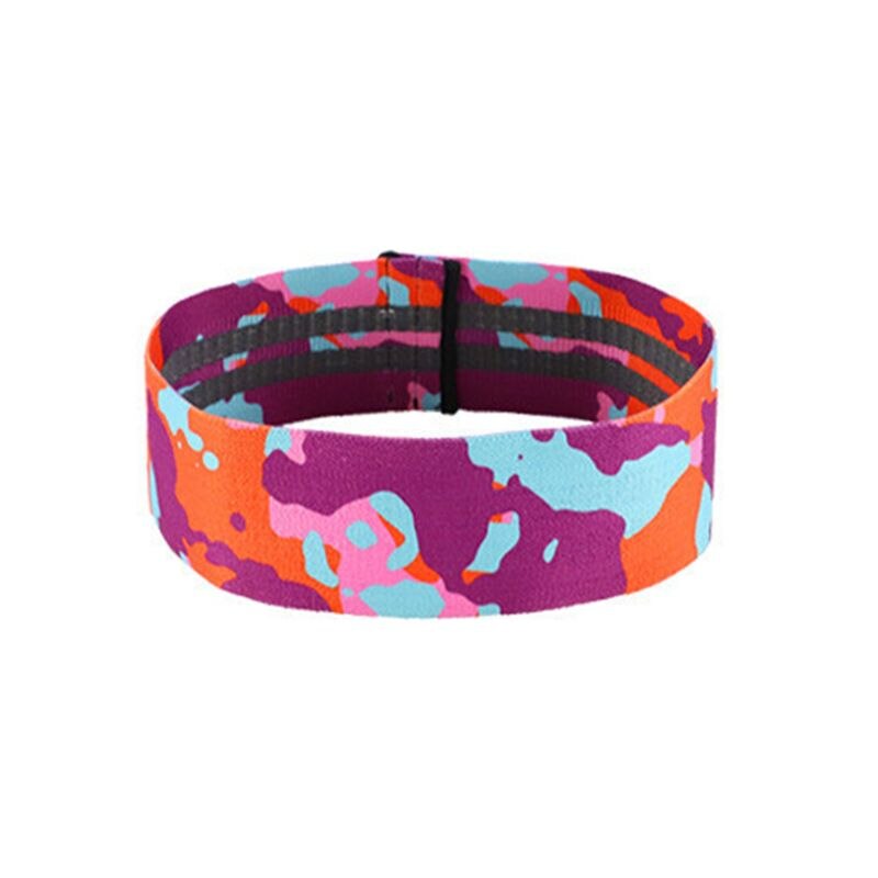 Unisex latex silke yoga rally bælte fitness squat hofter træning modstandsbånd: O  - 67 cm x 8cm
