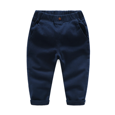 Kinderen Broek Kinderen Lente Herfst Katoenen Broek Kleding Voor Baby Jongens Broek Geweven Solid Casual Blauw Khaqi Groen: suozhi navy blue / 6