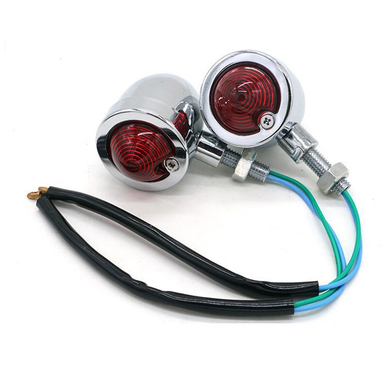12V 3W Retro Motorcycle Led Universal Turn Signal Light Amber Indicator For Motorbikes Cafe Racer