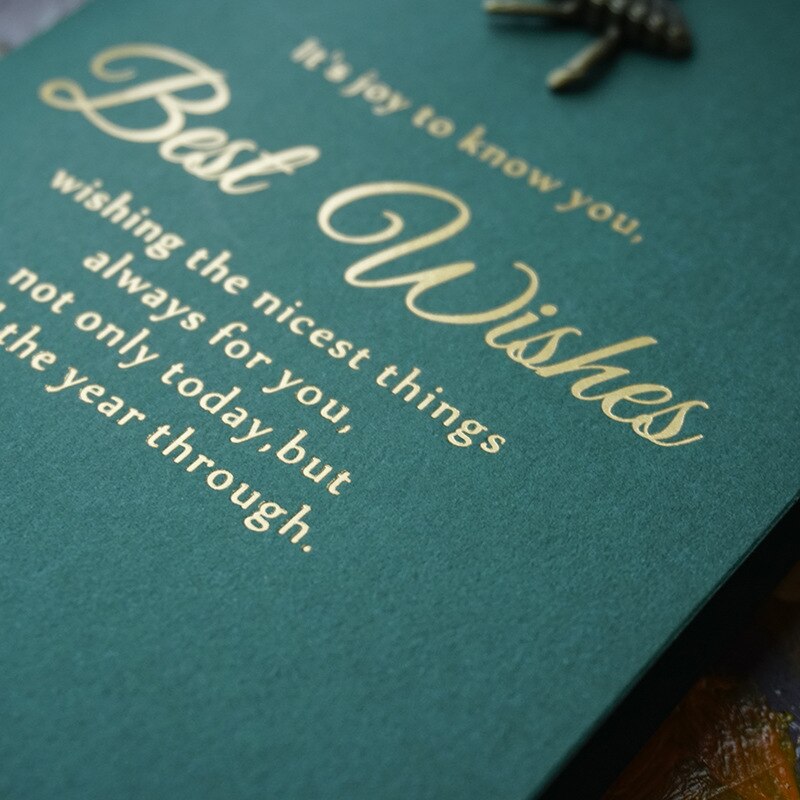 Juego de Sobres de papel con letras, decoración de Metal Vintage, para tarjetas de felicitación, invitaciones, tarjetas, sobres de boda, 105mm x 172mm