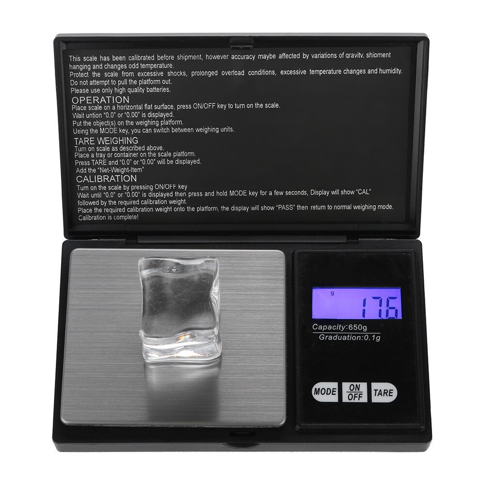 Precision Scales Electronic Pocket Mini Digital Scales For Jewelry Gold Sterling Balance Weight Gram 650g Precision Digital L4