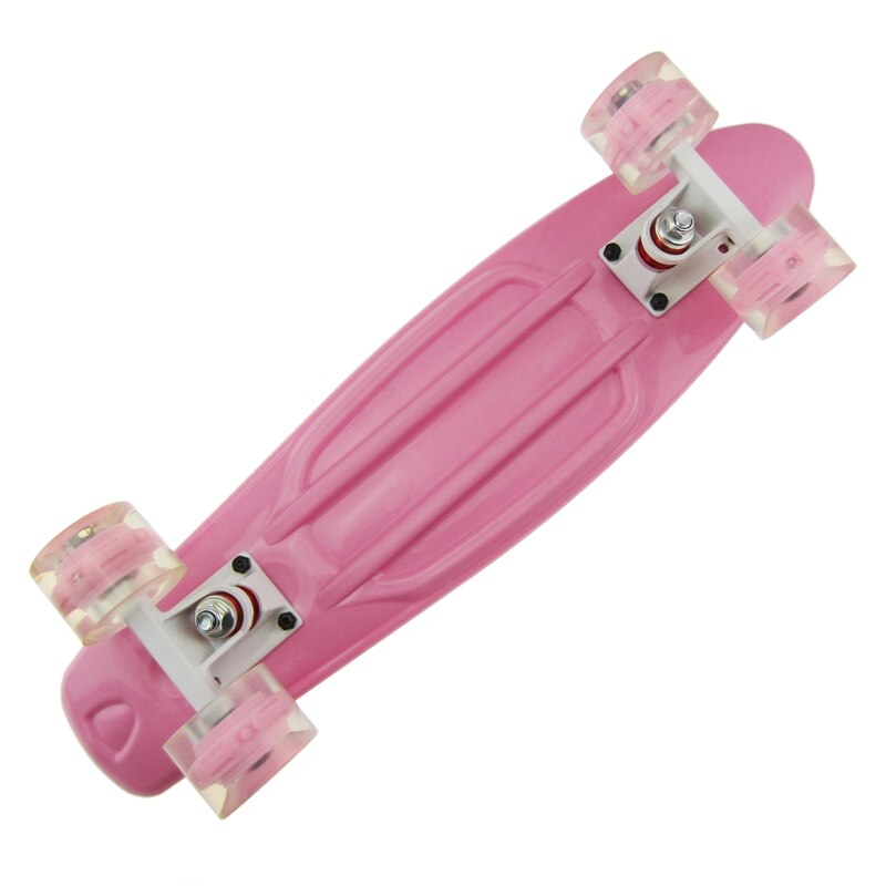 Mini Cruiser, Skateboard für Anfänger Kinder, 22 zoll PP Panel Kind Skateboard, für Outdoor Sport Fisch Bord Nicht-Slip