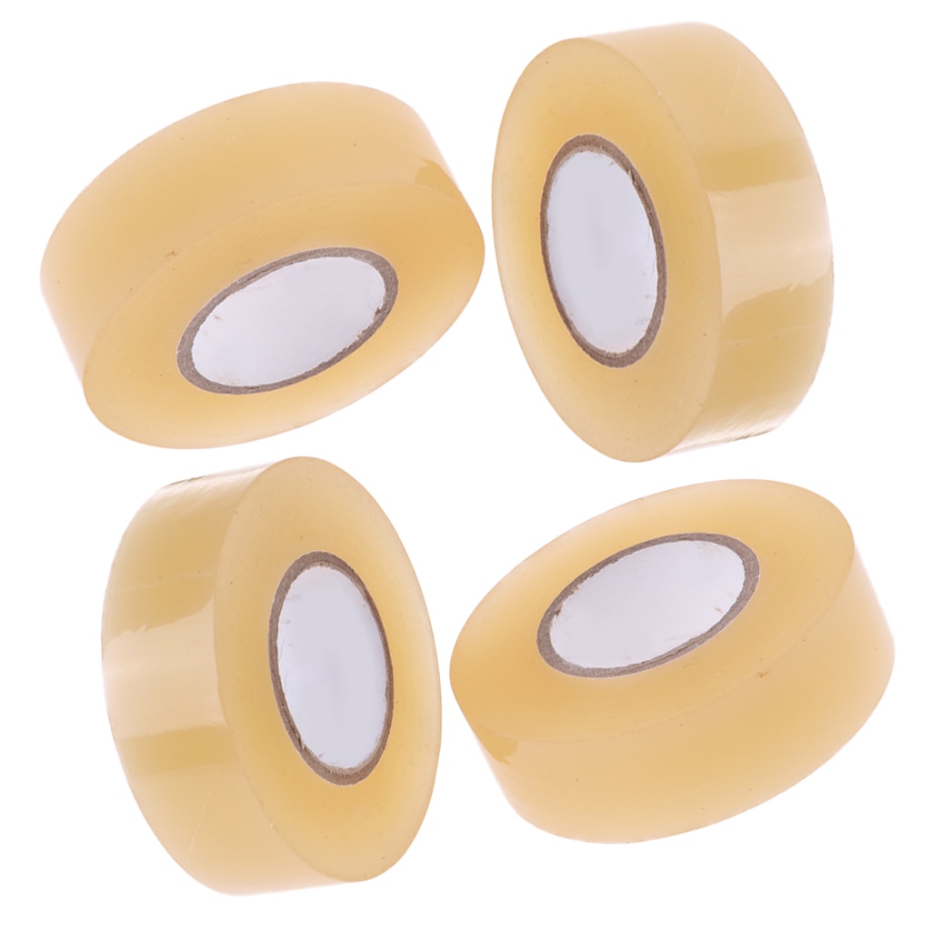 Premium pvc klar ishockey / rulle hockey ben tape / sokke tape  x 4 ruller