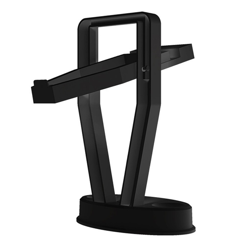 Vr-brillen-station mit led-anzeigeständer für oculus quest 2 headset, controller und helm – aufbewahrungsstation und zubehör: Schwarz