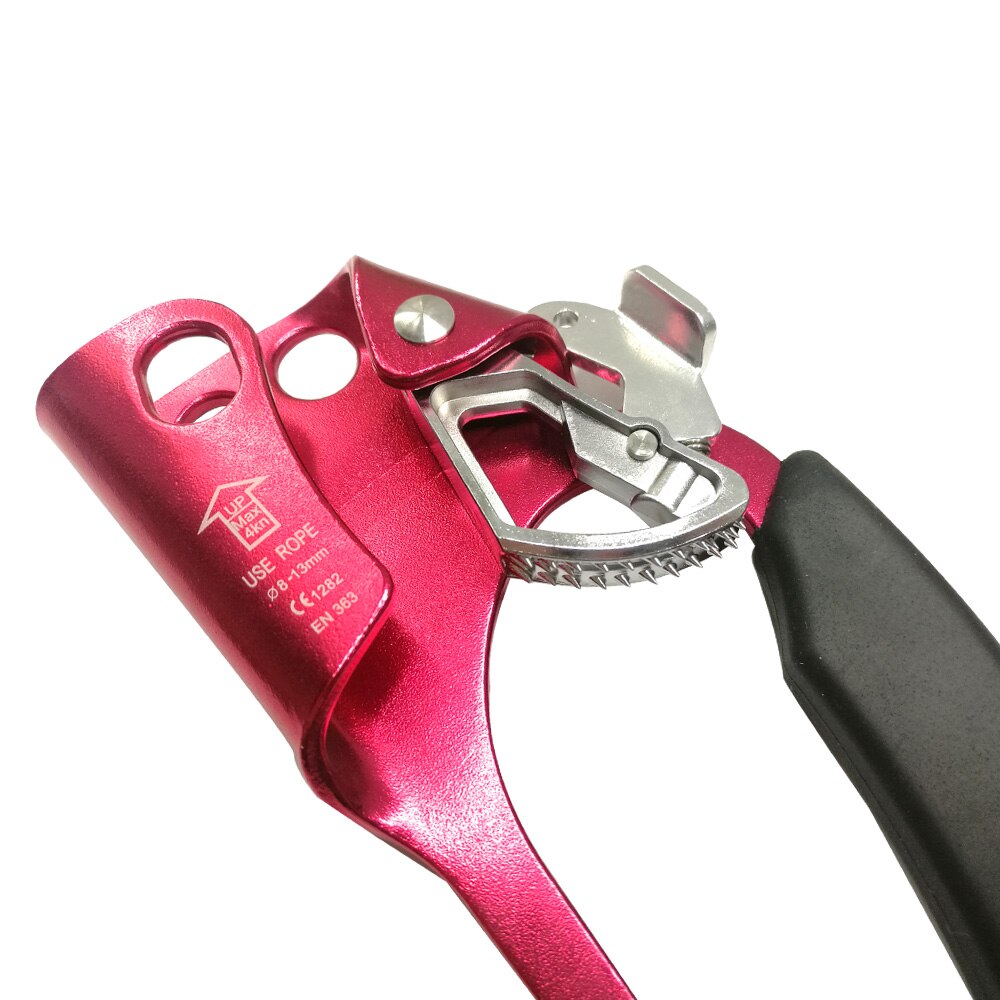 Left Right Rock Climbing Hand Ascender Riser For 8-13mm Rope Hand Grasp Ascender Rescue Caving Mountaineering Tree Climber Equip