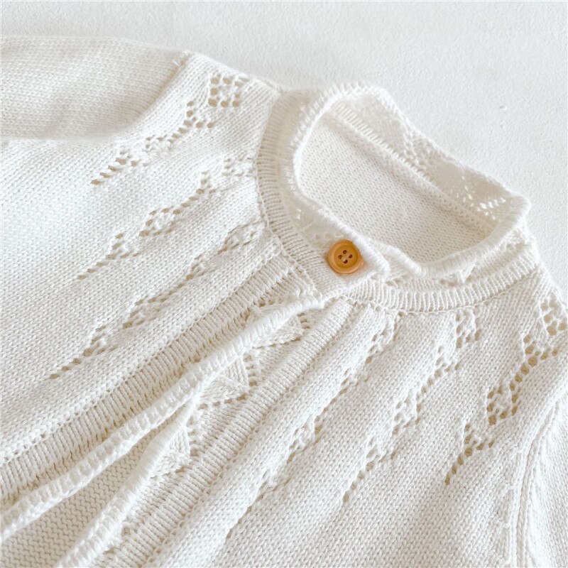 Baby Sweaters Long Sleeve Newborn Outerwear Knitwear Cardigan Autumn White Knitted Toddler Infant Boy Girl Jackets Coats Clothes