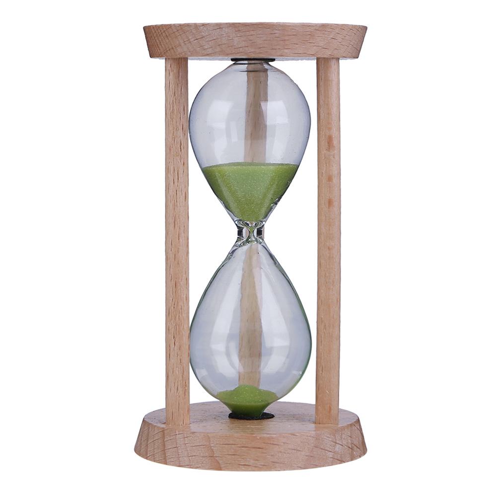 Holz Sand Uhr 3 Minuten Sanduhr Sanduhr Zahnbürste Timer freundlicher Tragbare Zeit Zähler Haushalts Tisch Dekor: Grün