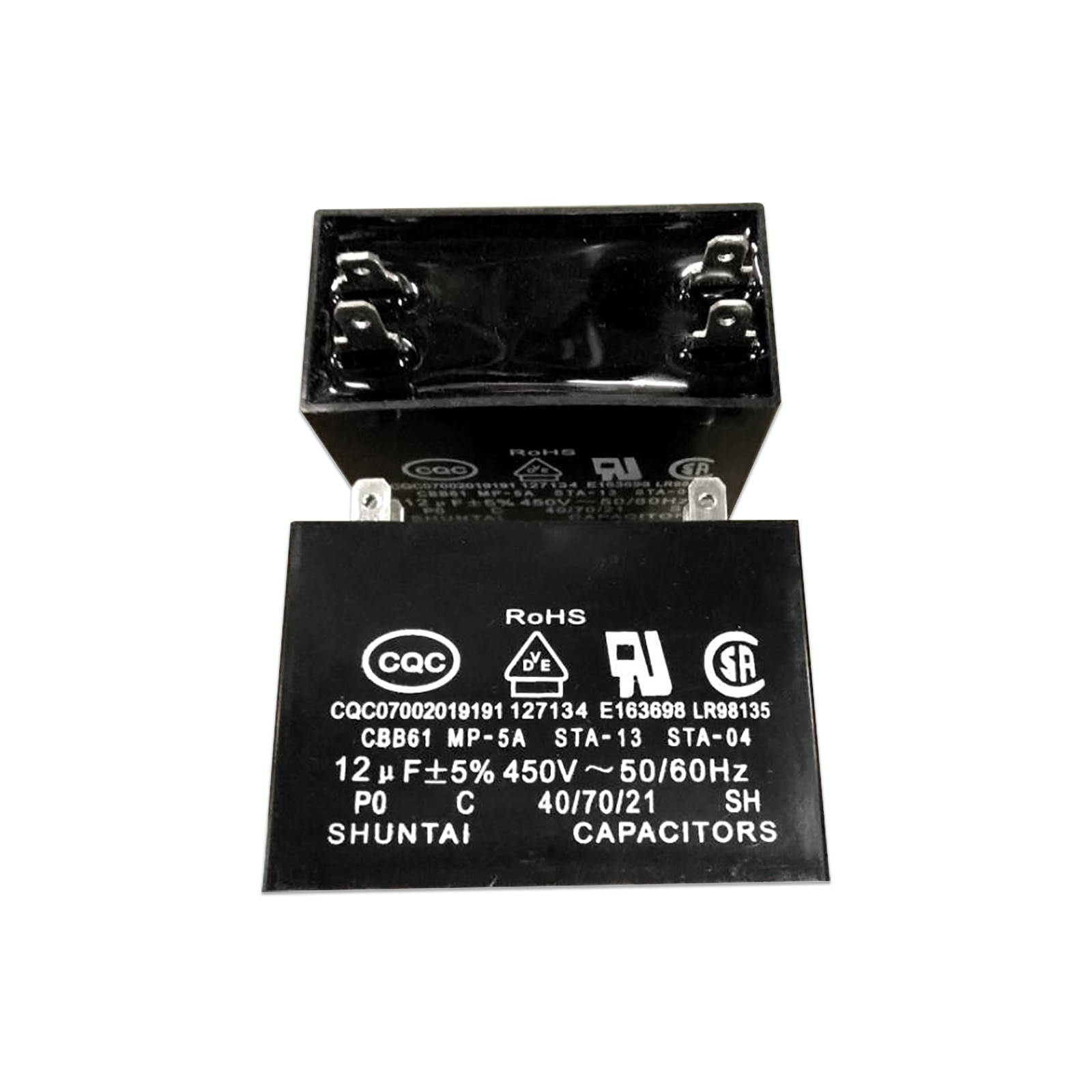 450V Airconditioner Onderdelen Fan Motor Start Condensator 1 Uf 1.2 Uf 1.5 Uf 2 Uf 2.5 Uf 3 uf 3.5 Uf 4.5 Uf 5 Uf Rechthoek Vormige Condensator