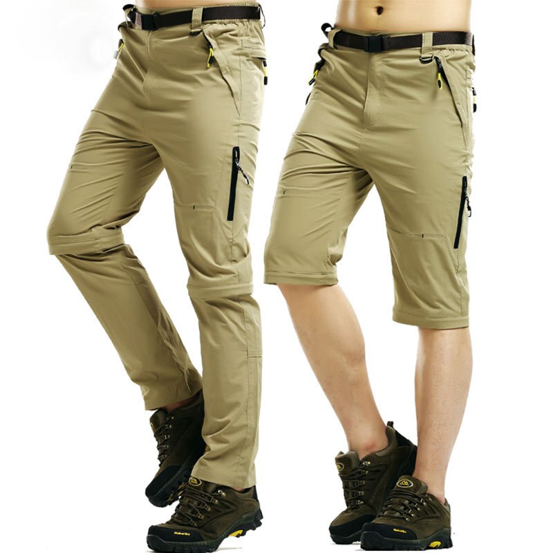 5xl heren zomer snel drogende verwijderbare broeken outdoor sport waterdichte merk shorts wandelen trekking dunne mannelijke visbroeken  va025