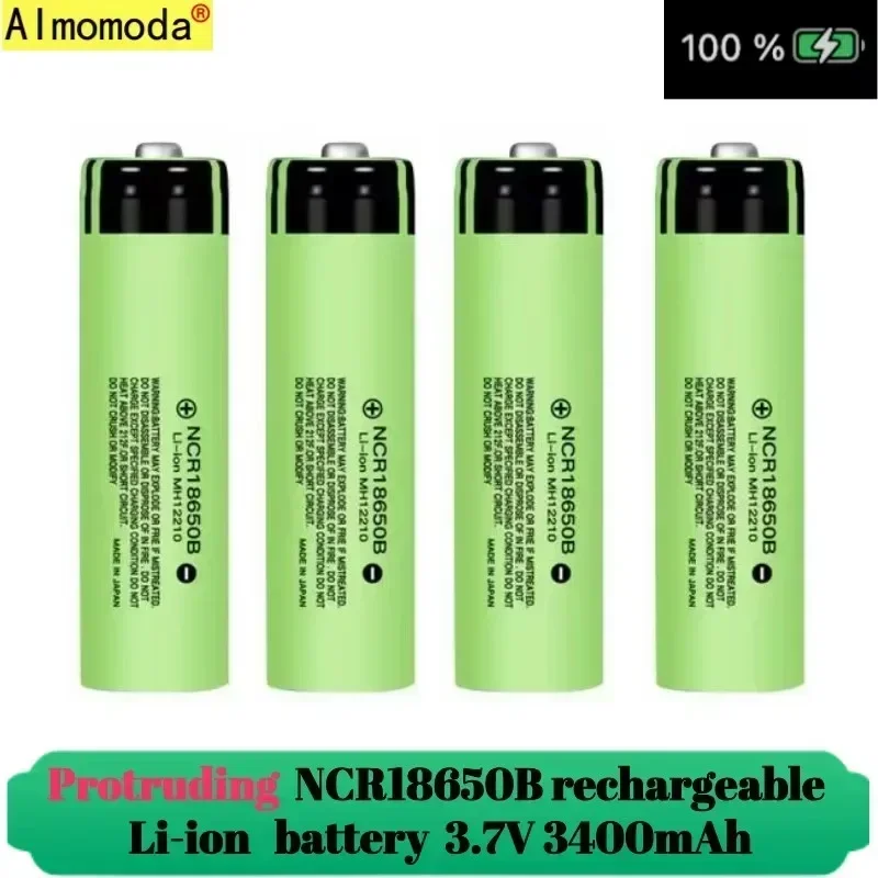 Spike2025 sobresaliente 100% batería de litio recargable NCR18650 3,7 V 3400mAh 34B cargador USB linterna de batería original