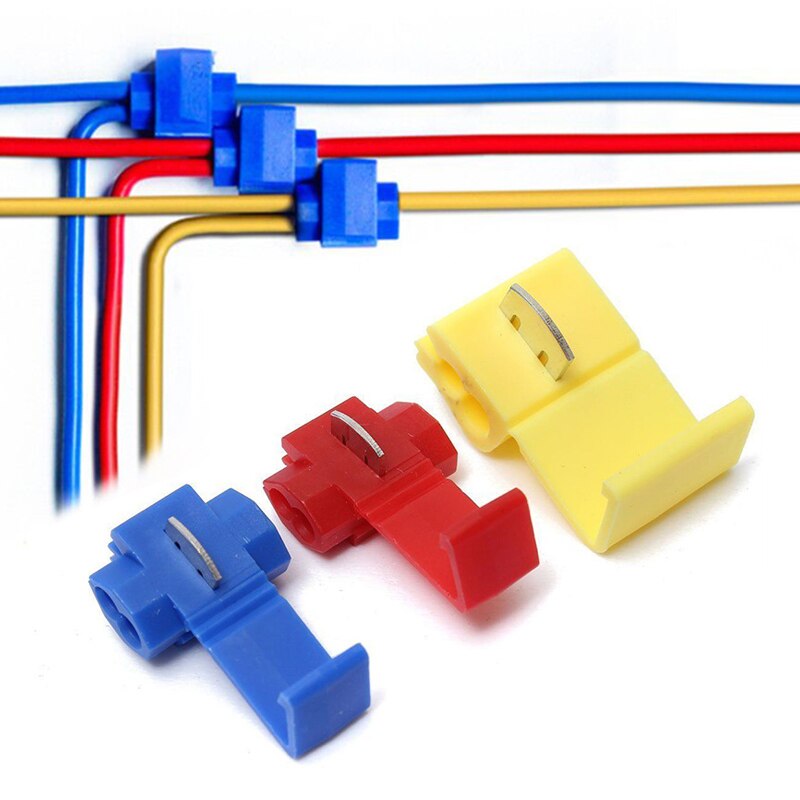 10PCS/20PCS Wire Connector Scotch Lock Snap Without Breaking Cable Insulated Crimp Quick Splice Electrical Terminals Home Tools