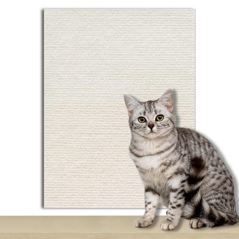 Protector de sofá rascador para gatos, 7 colores, almohadilla rascadora para gatos, protección de tablero, alfombra autoadhesiva recortable, alfombrilla rascadora para gatos DIY: XXXL / Blanco