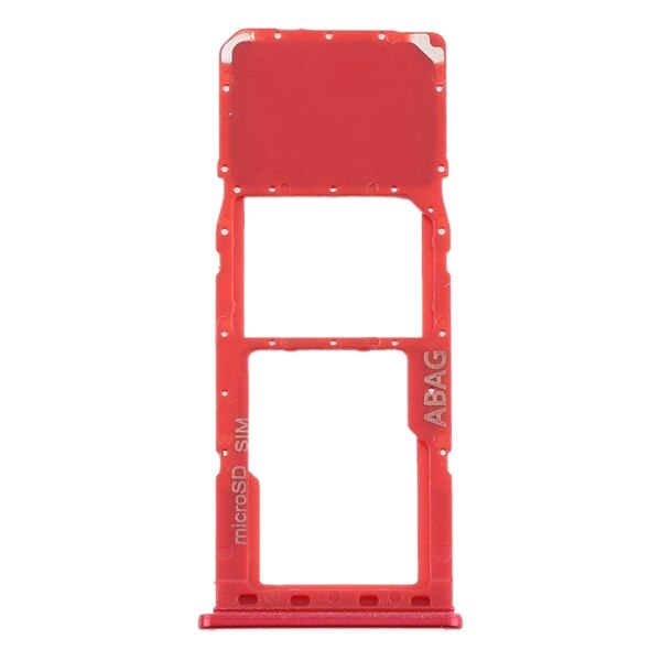 SIM Card Tray+Micro SD Card Tray for Samsung Galaxy A21s Mobile Phone SIM Card Tray Replacement Parts: Red