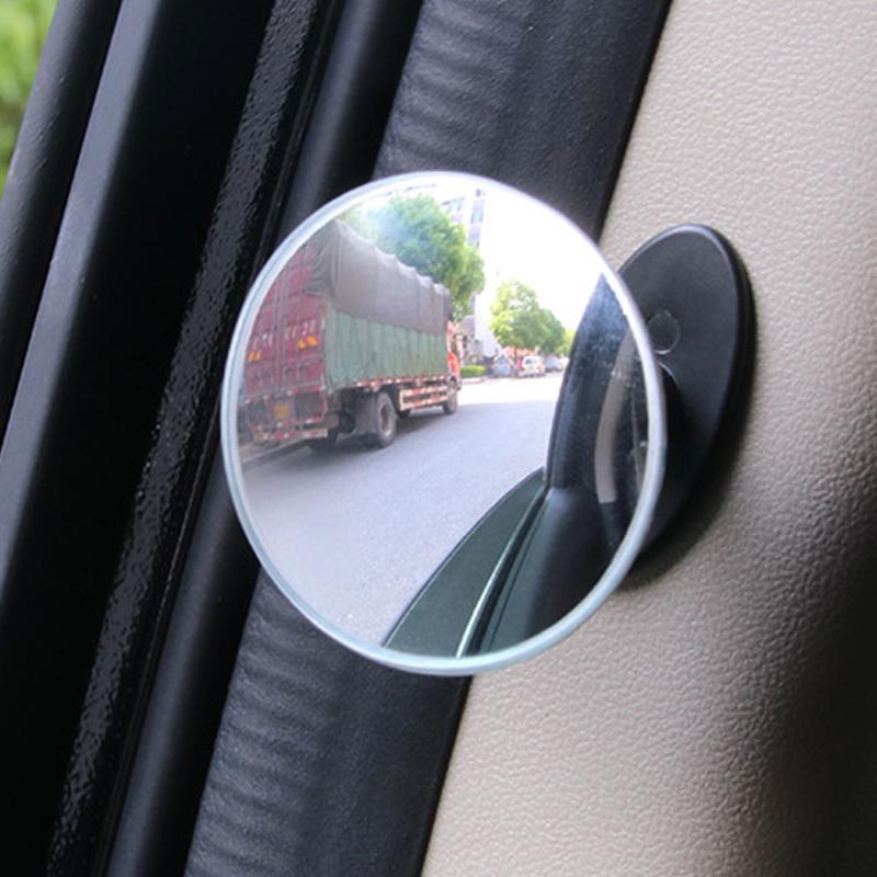 HD 360 Degree Wide Angle Adjustable Car Rear View Convex Mirror Vehicle Blind Spot Rimless Mirrors Auto Rearview Mirror
