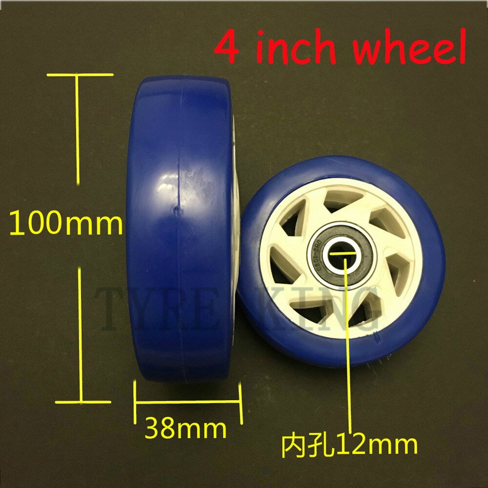 5 Inch or 4 Inch Silent Wheel 5&quot; Single Wheel Plastic Flat Wheel 5 &quot;rubber Wheel 125 * 38 or 100*38 Caster Luggage Car Wheel