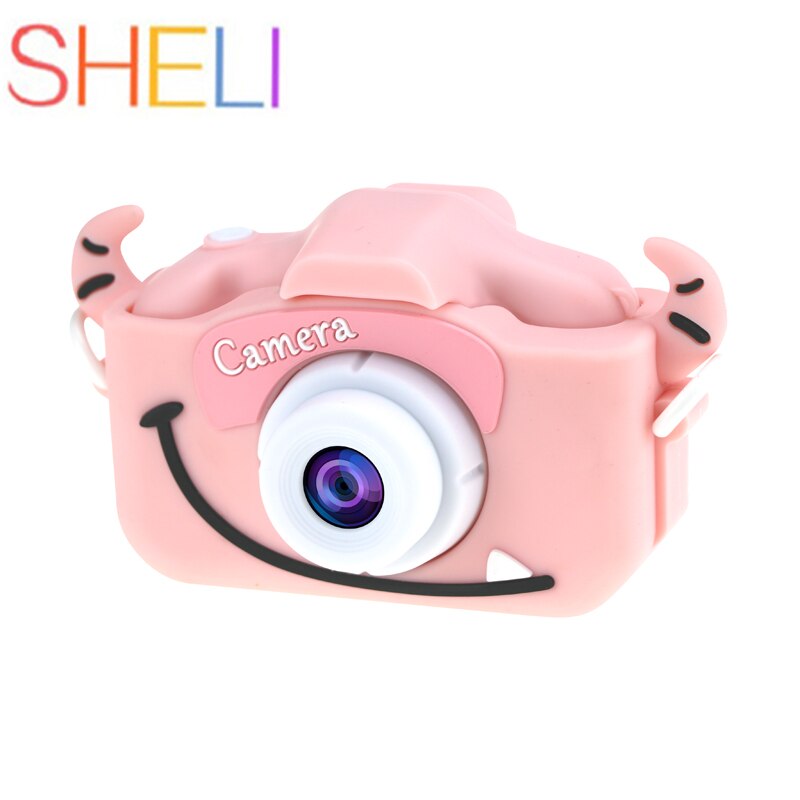 Sheli kindercamera speelgoed schattige camera oplaadbare digitale camera mini scherm baby speelgoed educatief speelgoed buiten baby