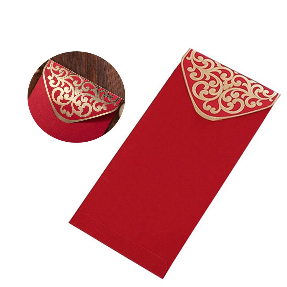 10 PCs Chinese Style Joyful Double Happiness Wedding Red Envelope Year Wedding Gold Stamping Red Envelopes