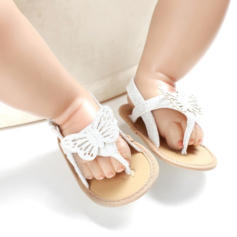 Baby Meisje Sandalen Pu Boog-Knoop Sandalen Platte Hakken Peuter Kids Summer Party Wedding Bloem Parels Sandalen Schoenen