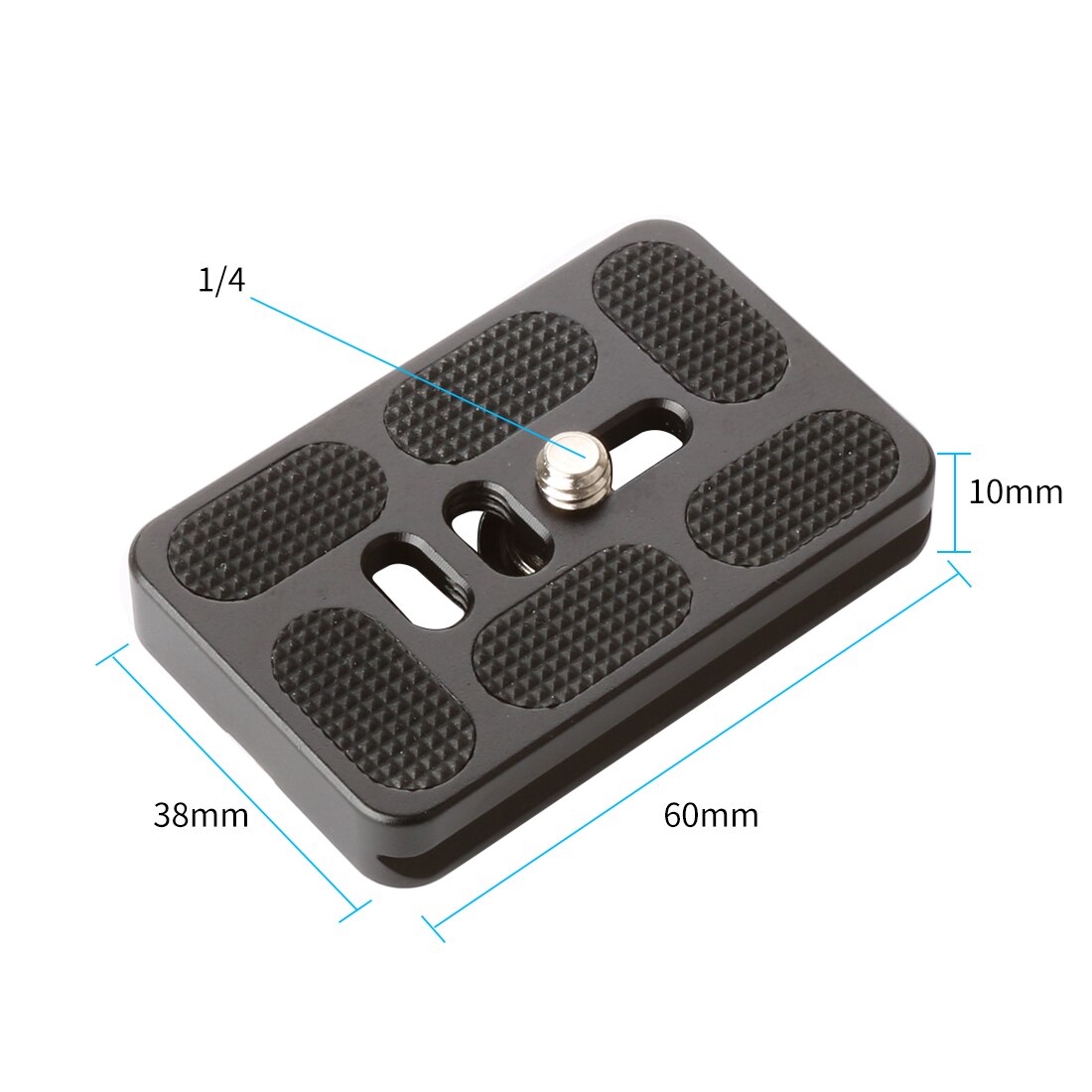Yleiskäyttöinen 38mm mini pikakiinnityslevy erittäin ohut soljenesto arca sveitsiläiselle kameran köydelle kolmijalkainen monopod kuulapään puristin