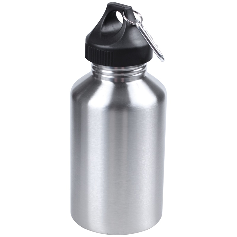 2000ml rustfrit stål drikkevand flaske cykling camping vandring sølv: Default Title