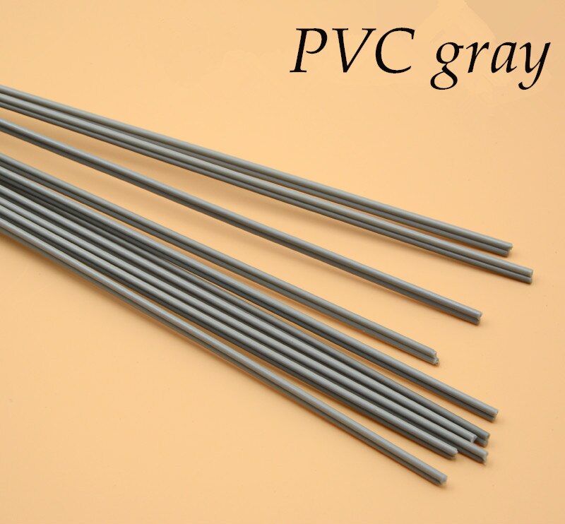 15pcs plastic welding rod PVC plastic floor welding rod automobile bumper plastic welding gray white 5mm