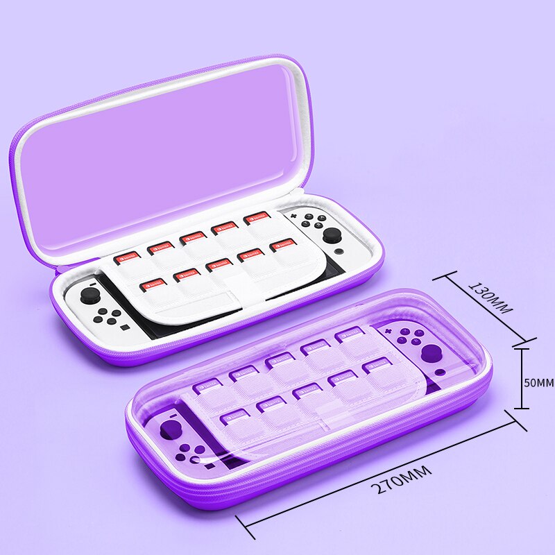 2022 Crystal Hard Shell Case for Nintend Switch OLED Carrying Storage Bag for Nintendo Switch Console Joycon Game Accessories: G