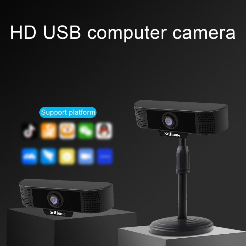 USB HD 1080P Webcam 1 / 2.9 Pollici Per Il Computer Portatile Auto Messa A Fuoco di Alta-end Chiamata Video Webcam Della Macchina Fotografica con la Riduzione Del Rumore Microfono Nuovo