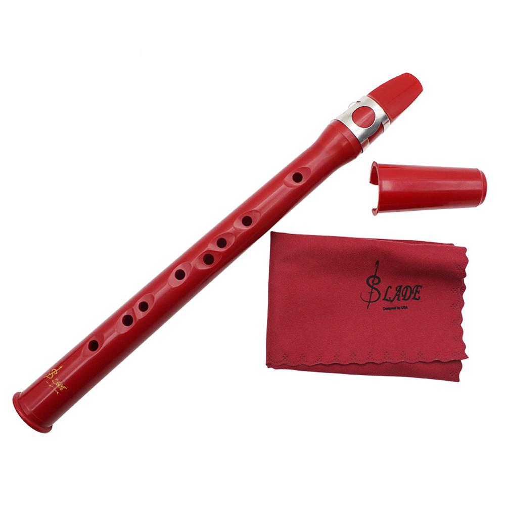 SLADE Mini Pocket Eb saxofón ABS con lengüetas de resina, bolsa de transporte, paño de limpieza, guantes, instrumento de viento de madera para principiantes,: red