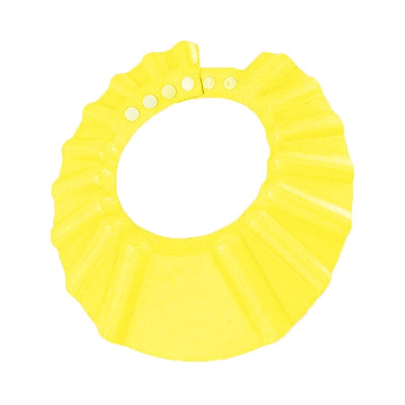 Kinderen waterdichte badmuts shampoo douche beschermhoed zachte verstelbare klep hoed thuis badkamer douche benodigdheden 3 kleuren: Geel