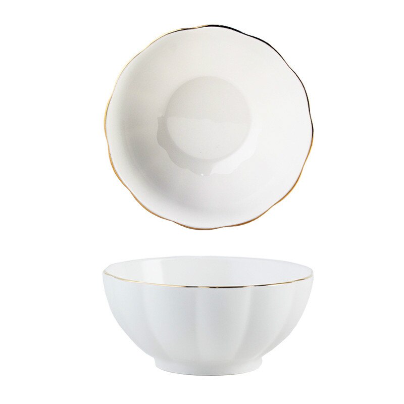Dish Set Ceramic Plates and Dishes Bone China Tableware Plates ceramic dish dinner set plates and dishes plate dishes: 6 inch bowl