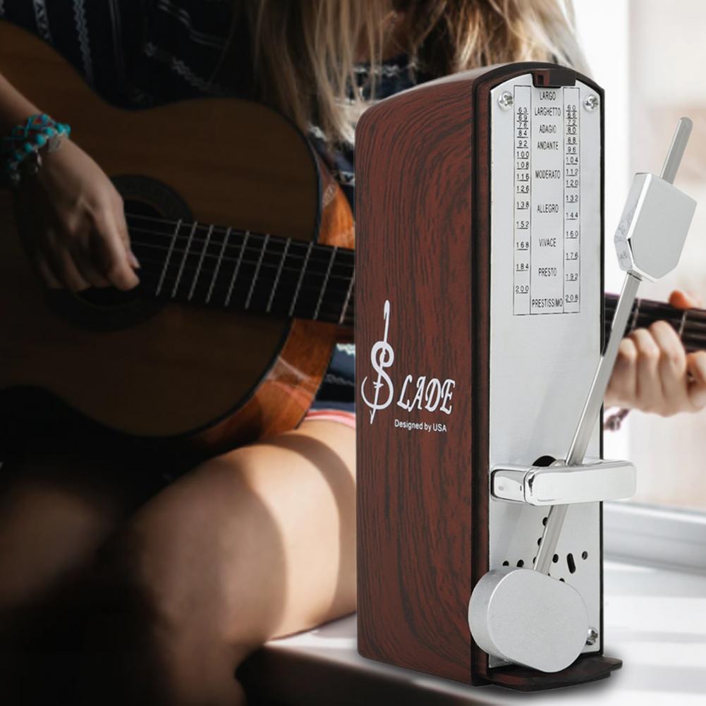 Retro Pretty Universal Mechanical Musical Metronome Rust-proof Musical Metronome Highly Accurate for Other Instruments