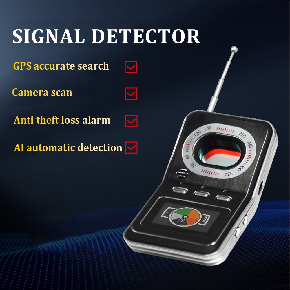 Security Alarm Hotel Easy Operation GPS Finder Wireless Handheld Privacy Protection USB Rechargeable Signal Detector Anti Candid