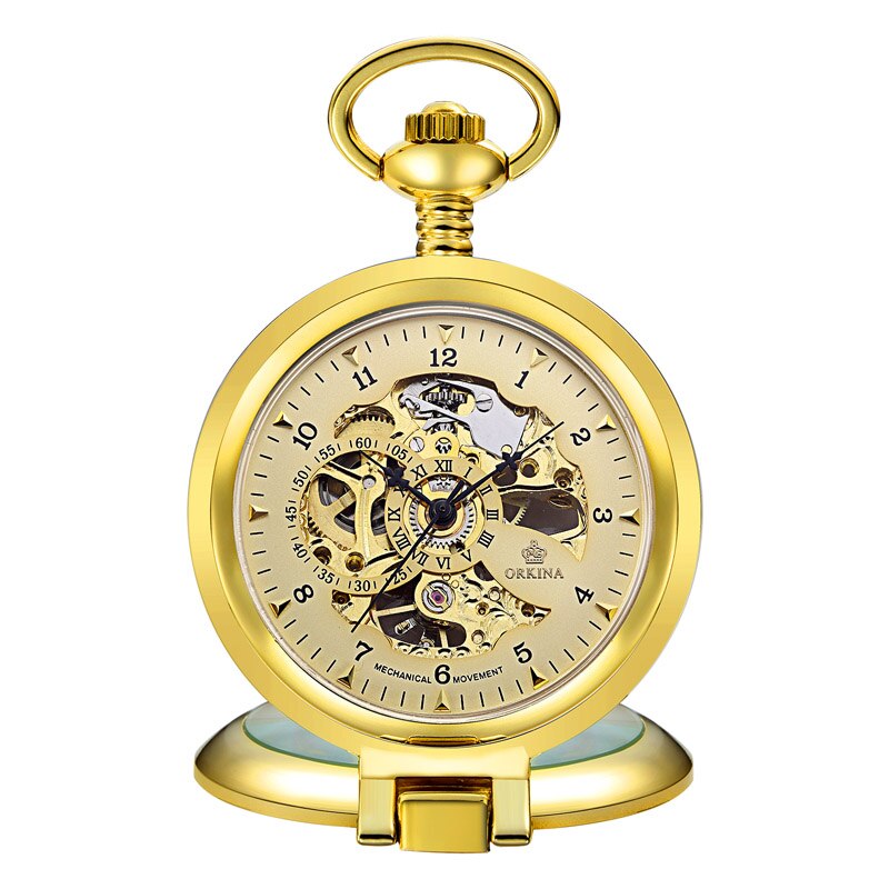Luxe Zilveren Mechanisch Zakhorloge Vintage Holle Mannelijke Klok Hand Wind Mechanische Ketting Horloge Ketting Mannen Vrouwen