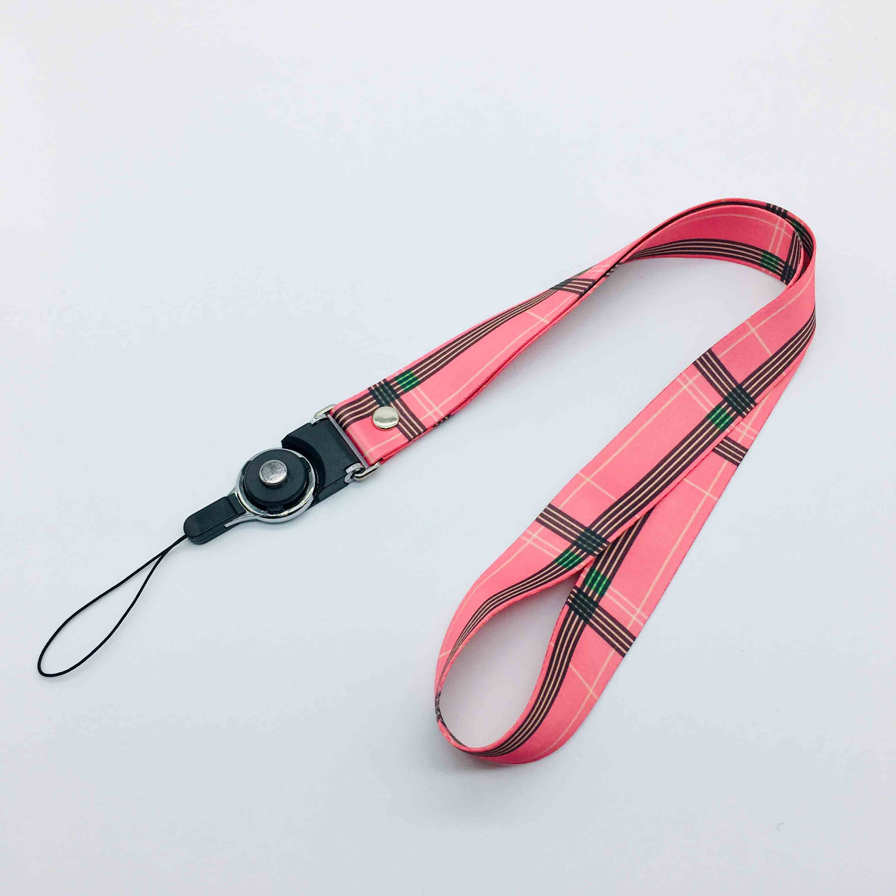 Classic Lattice Neck Strap Lanyards for keys ID Card Gym Mobile Phone Straps USB badge holder DIY Hang Rope For Huawei: 2