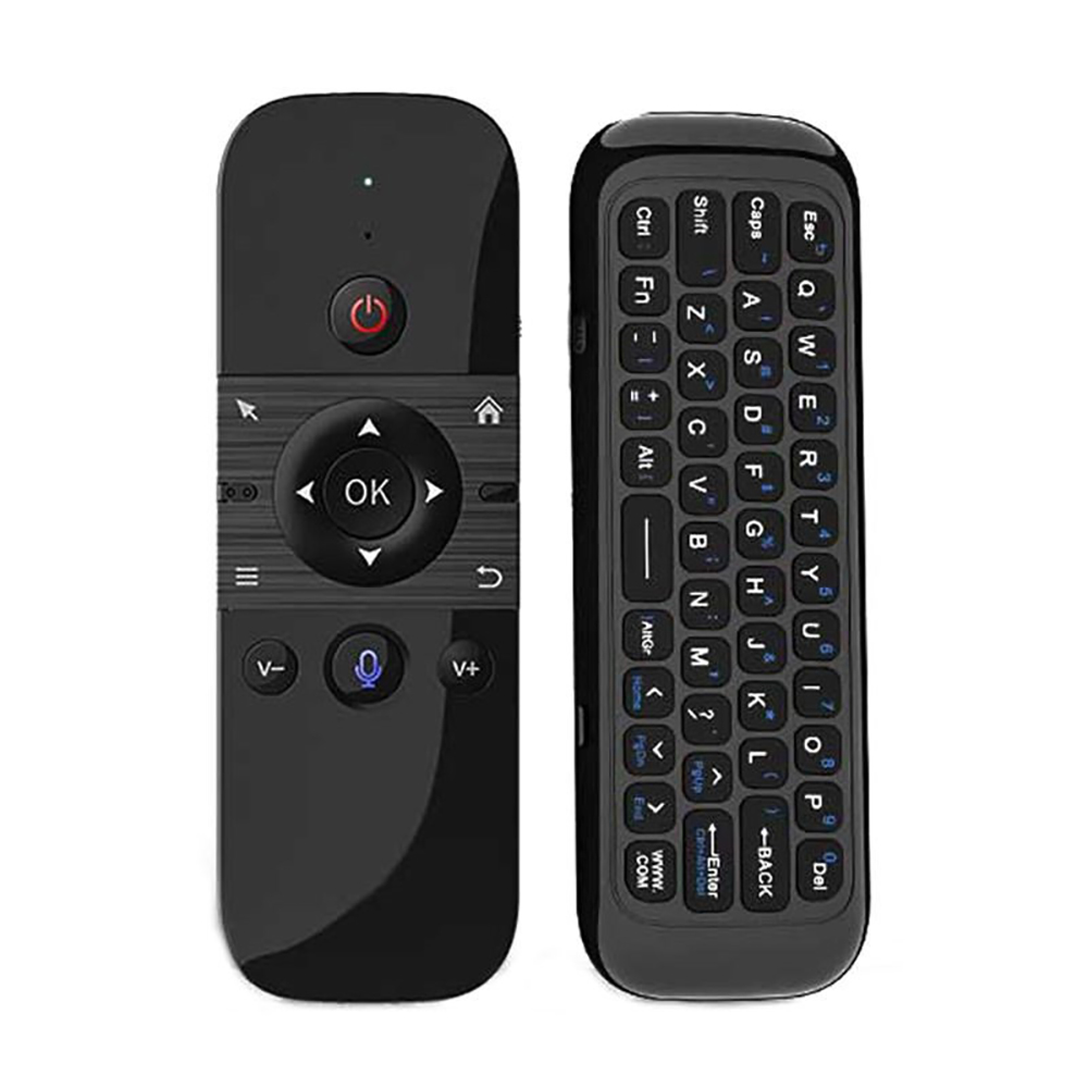 Bezprzewodowa mysz Air Voice Mouse 2 w 1 2.4G Bluetooth Mini klawiatura Akumulatorowy pilot zdalnego sterowania IR do Smart TV Android TV Box: Olive