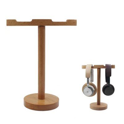 Detachable Wooden Headphone Headset Stand Double Sides Headset Display Stand Environment-friendly Game Headset Stand: headset stand-2