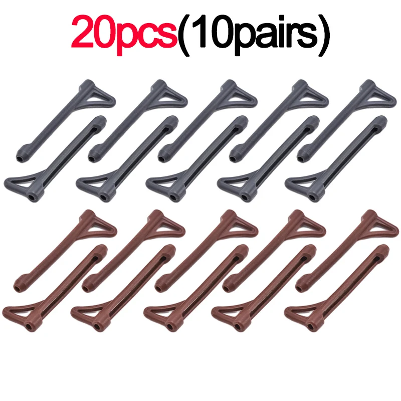 Crochet d'oreille antidérapant en Silicone, 2/20 pièces, poignée pour lunettes, bouchon de jambe, accessoires de fixation, pointe de tempe, support pour lunettes: Bleu