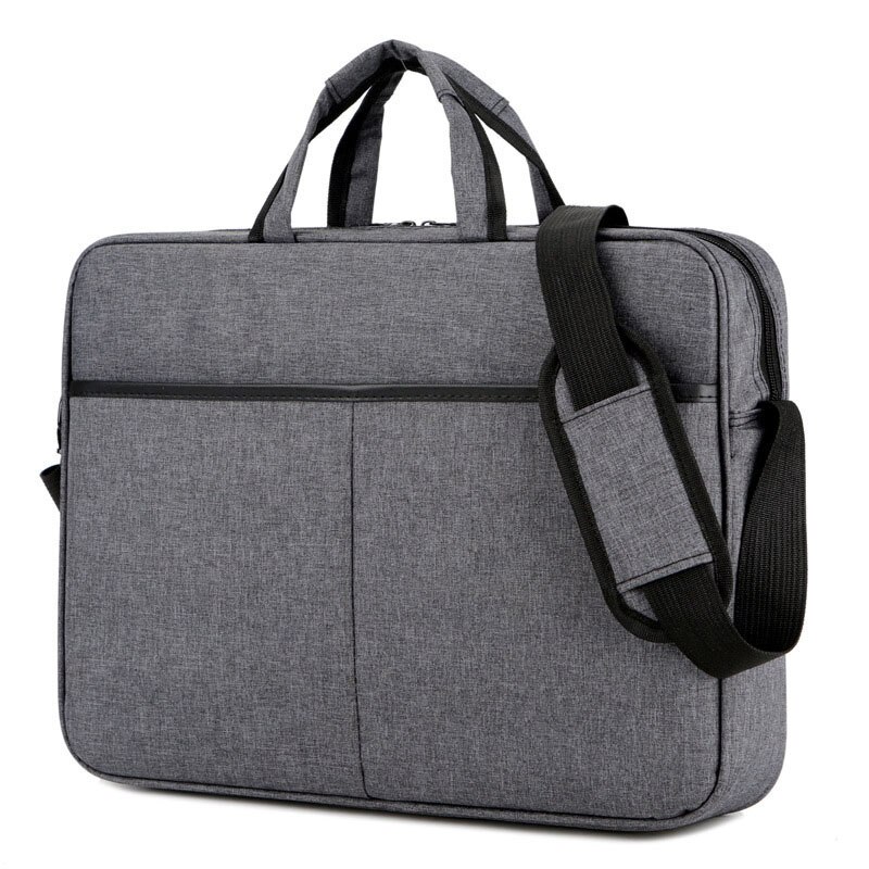 Briefcase Men Handbag Large Capacity Portable Thin Super Multifunction Big Size 15.6 inches Laptop Handbags: Default Title