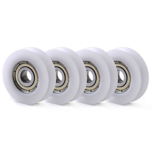 8*30*10mm de plástico de Nylon Embedded 608 rodamiento de bolitas del surco de U Polea guía