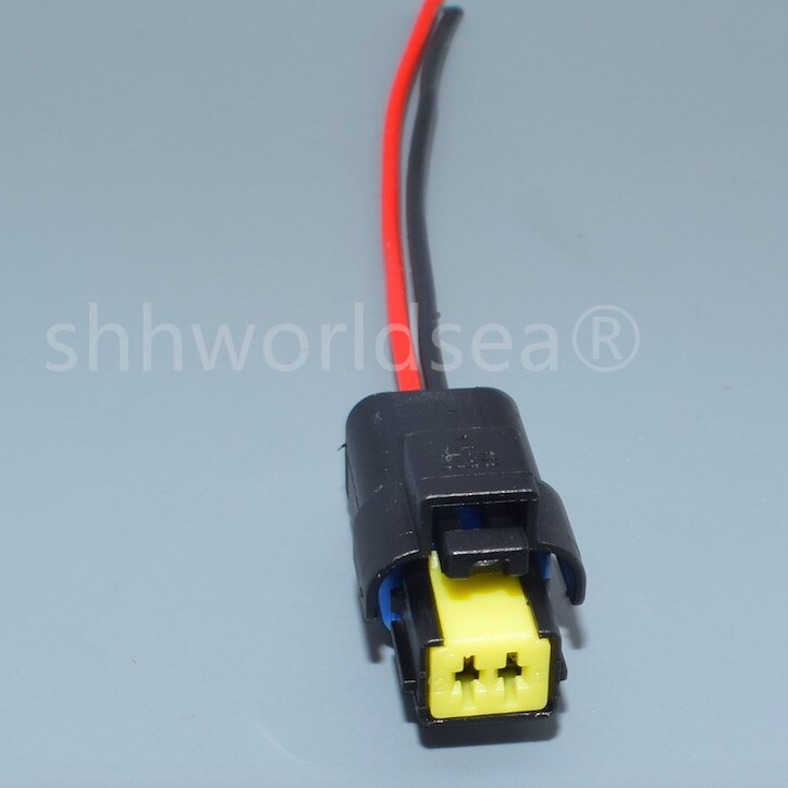 Shhworldsea 1 stücke 1,5mm 2Stift Weiblich männlich Wasser Temperatur Sensor Stecker Drehen Licht FO Lampe Stecker Für Renault Peugeot citroen: 1Stck weiblich