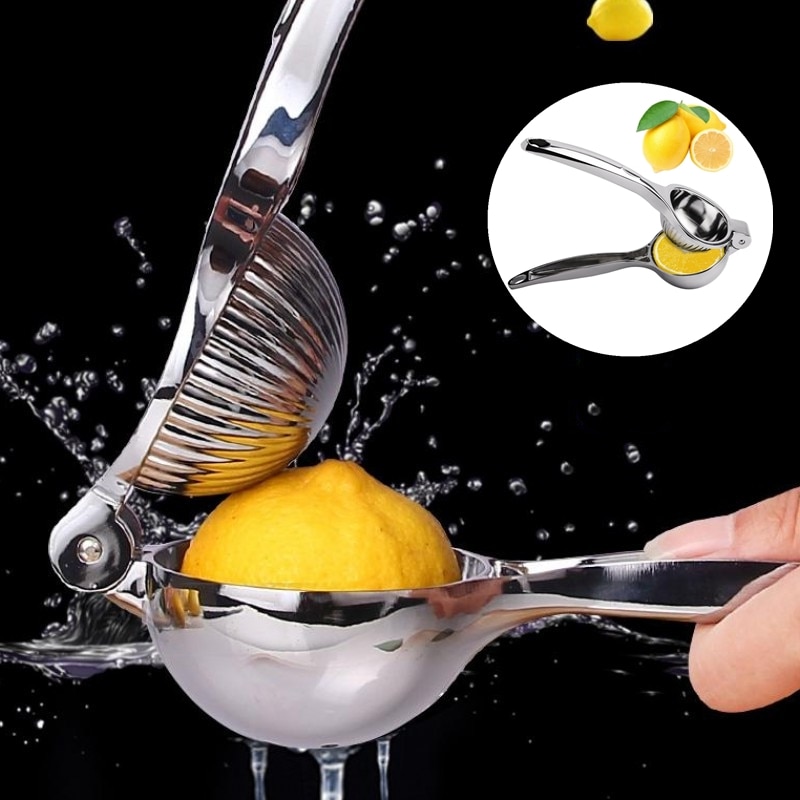 Mini manuel citruspresser hånd orange presser citron frugt juicer citrus pressemaskine rustfrit stål køkken citron klip
