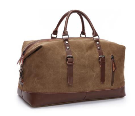 ZUOLUNDUO, bolsas de viaje de lona para hombre, bolsa de viaje de gran capacidad, bolsas de equipaje de mano, bolso marinero para hombre, bolso de lona para hombre, bolsas de viaje: coffee large