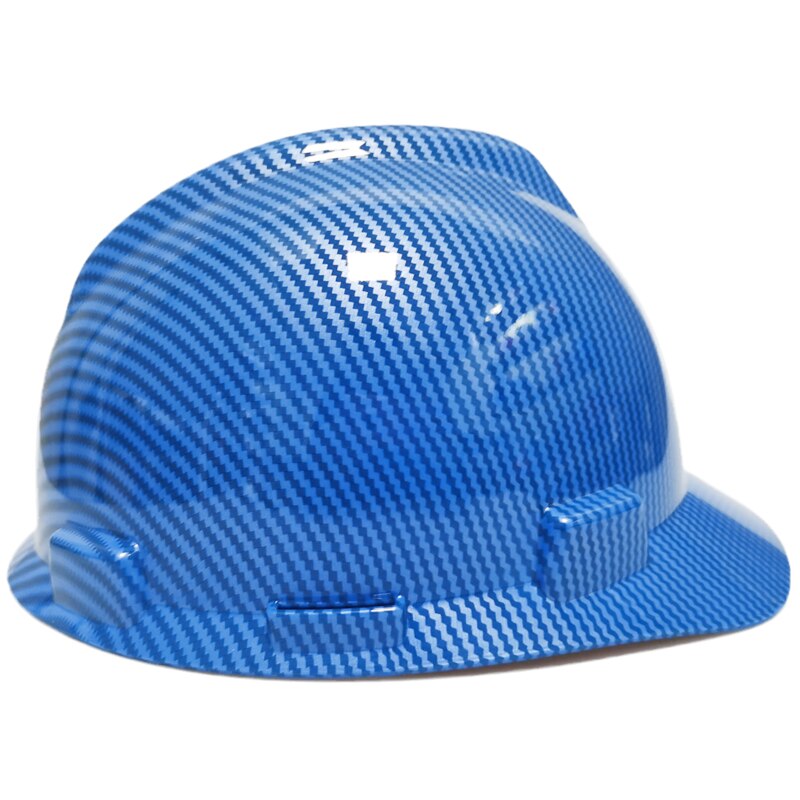 Veiligheid Helm Mannen Vrouwen Veiligheid Caps Carbon Fiber Bouw Hard Hoed Abs Beschermende Helmen Werk cap: Blue helmet