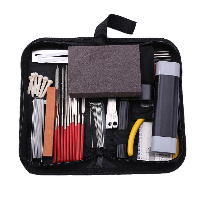 Kit de herramientas profesionales para el cuidado de la guitarra, Kit técnico de reparación, conjunto de herramientas de reparación de guitarras, Kit de herramientas de bajo eléctrico acústico