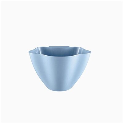 Trash Rack Storage Garbage Bucket Kitchen Cabinet Door Hanging Trash Garbage Bin Can plastic Rubbish Container: Blue