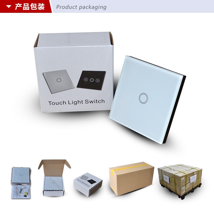 300w Dimmer switch remote control scree touch wall switch for led light and dimming halogen lampAC110-240V
