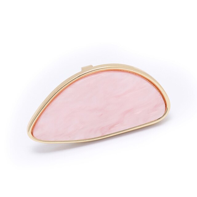Weiß Rosa Acryl Big Erklärung Ring Party Frauen Einfache Schmuck Geometrische Harz Ring Neue Bague Bijoux Femme: Rosa