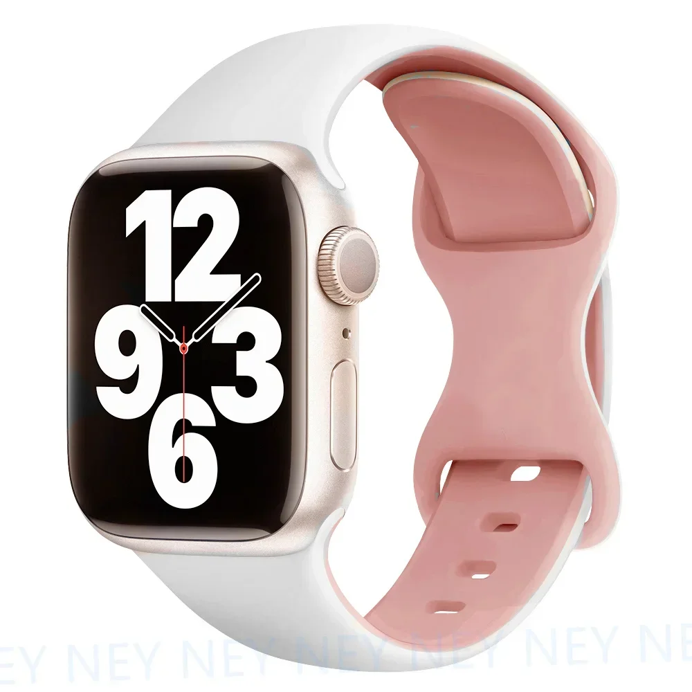 Silikonarmband för apple watch-band 44mm , 40mm ultra , 2 49mm 41mm, 45mm sportarmband, iwatch-serien 10 , 9 8/7 6 se, 5 , 4 42mm 46mm