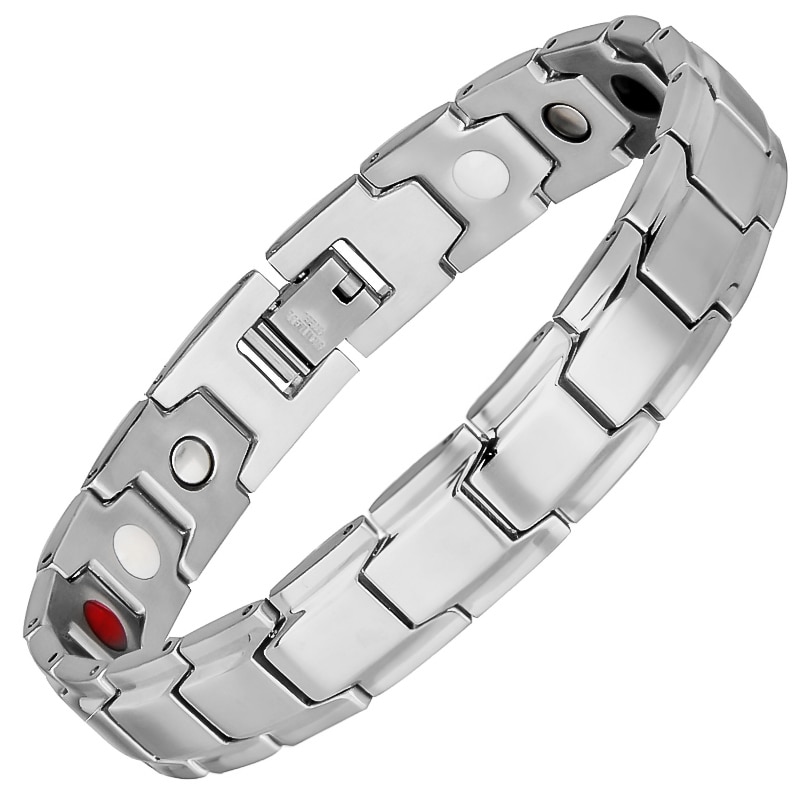 KLEINE KIKKER Zilveren Kleur Magnetische Schoonheid Armband Voor Mannen Magneten Link Chain Charm Armband Sieraden